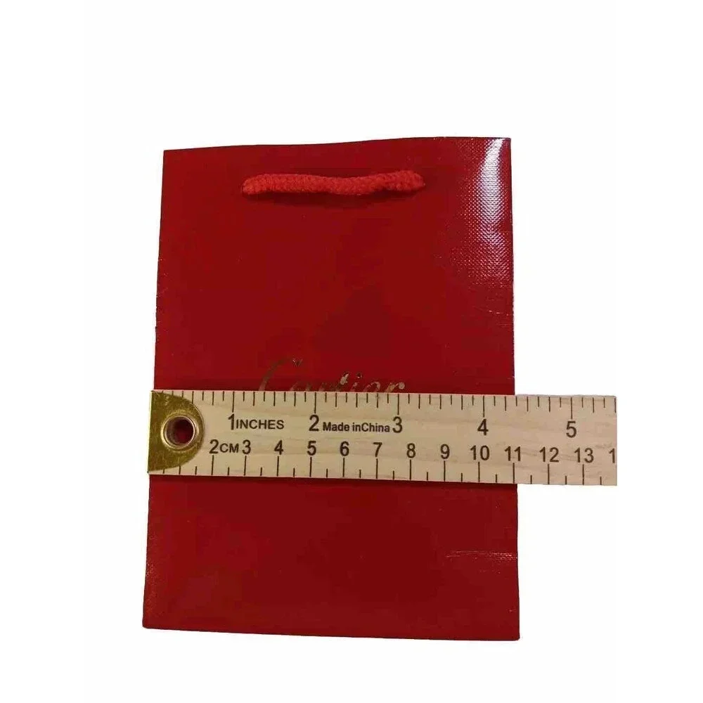 Cartier Red Gift & Shopping Empty Bag Only -‎ H 6